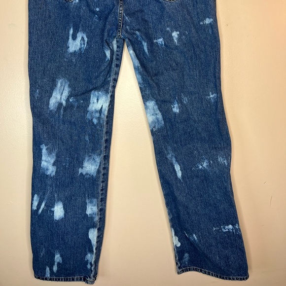 Calvin Klein Tie Dye Bleached Slim Boot Cut Jeans Size 12 - Picture 4 of 6